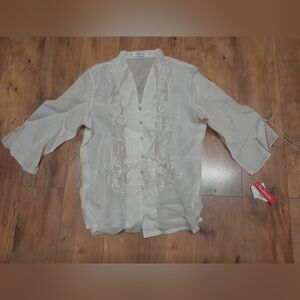 NWT Raffaella Philippines Kultura Top Size XL DEADSTOCK